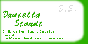 daniella staudt business card
